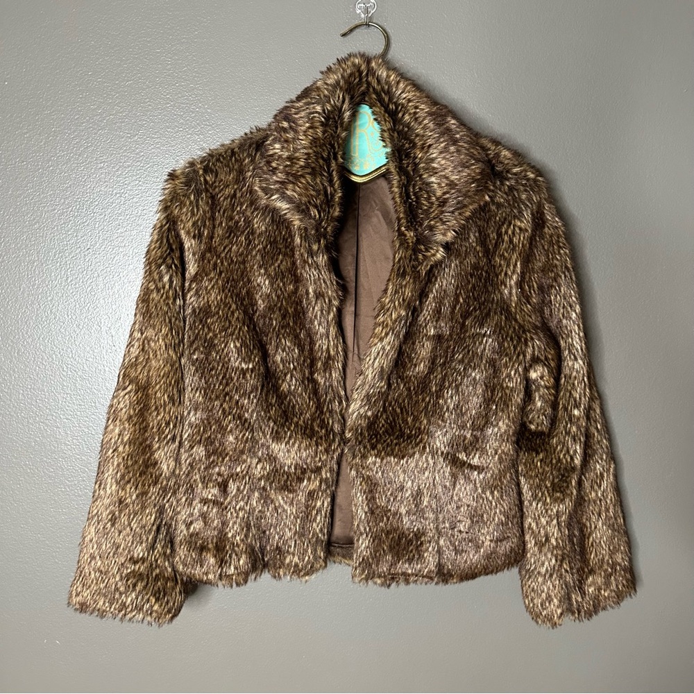 L’affaire Faux Fur Teddy Jacket in Rich Brown